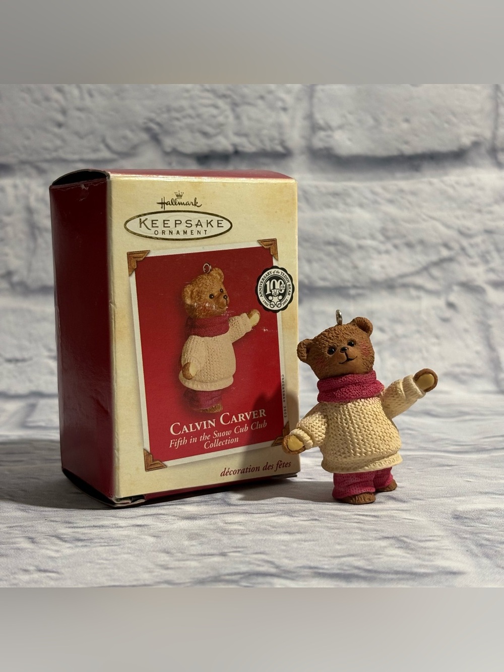 Vintage 2002 Hallmark Keepsake Snow Cub Club “Calvin Carver” ornament